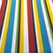 1 Yard Panorama Carnival Red Blue Stripe Sunbrella Upholstery Fabric Multipurpose 54 Inch Width